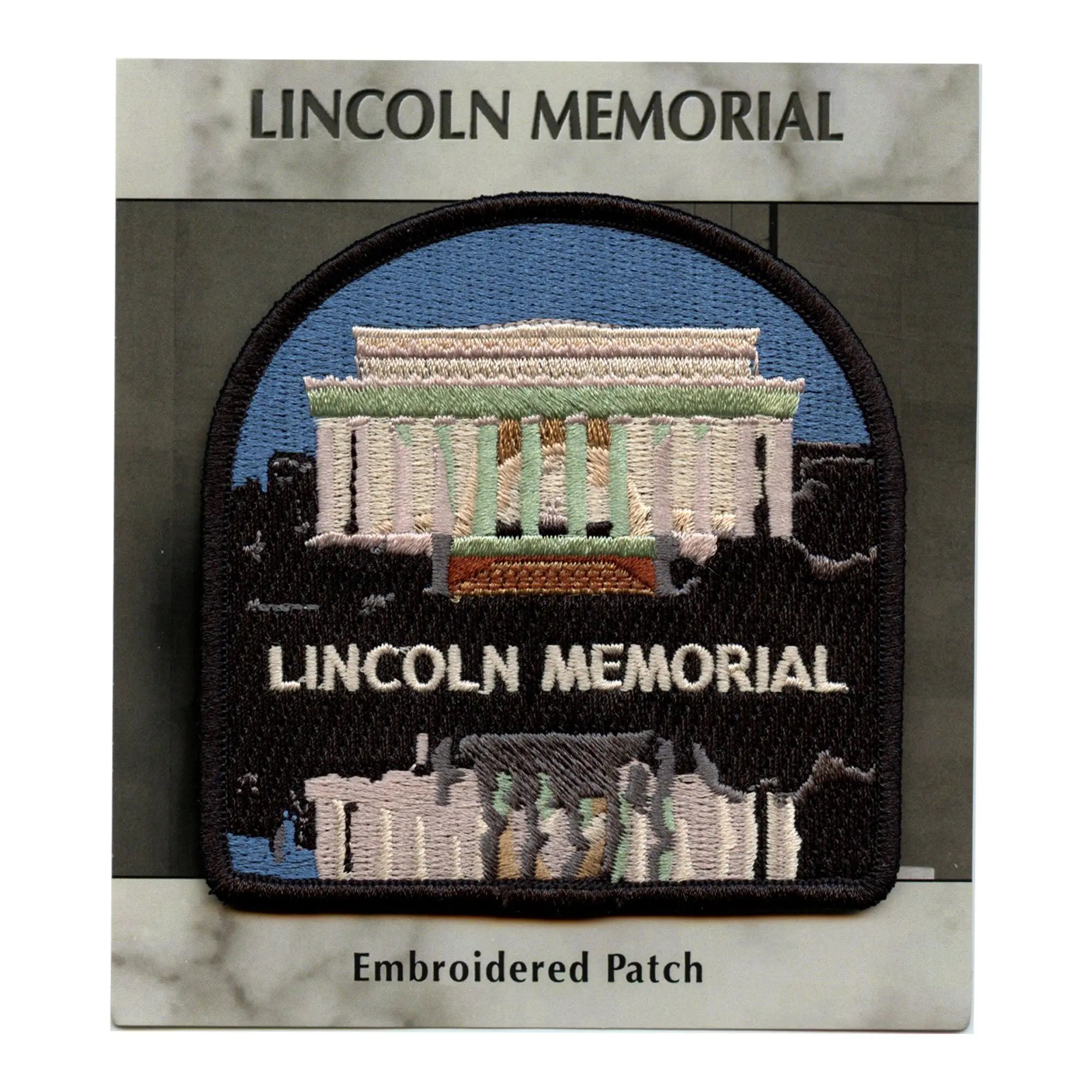 Abraham Lincoln Memorial Monument Patch National Mall Travel Embroidered Iron On