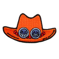 One Piece Anime Fire Fist Ace Hat Embroidered Iron On Patch 