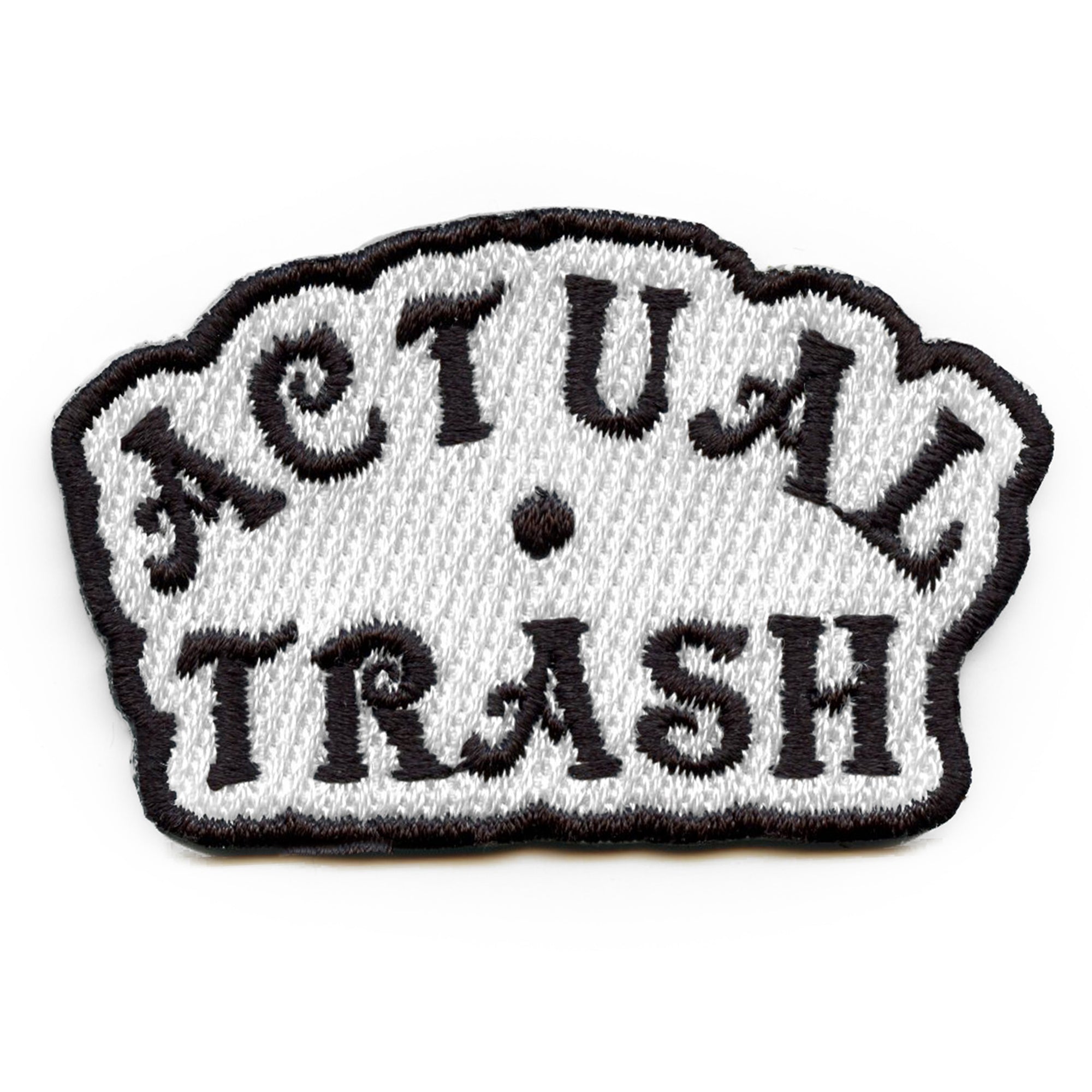 Actual Trash Embroidered Iron On Patch