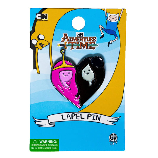 Adventure Time PB And Marcy Heart Lapel Pin