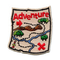 Adventure Map Embroidered Iron On Patch
