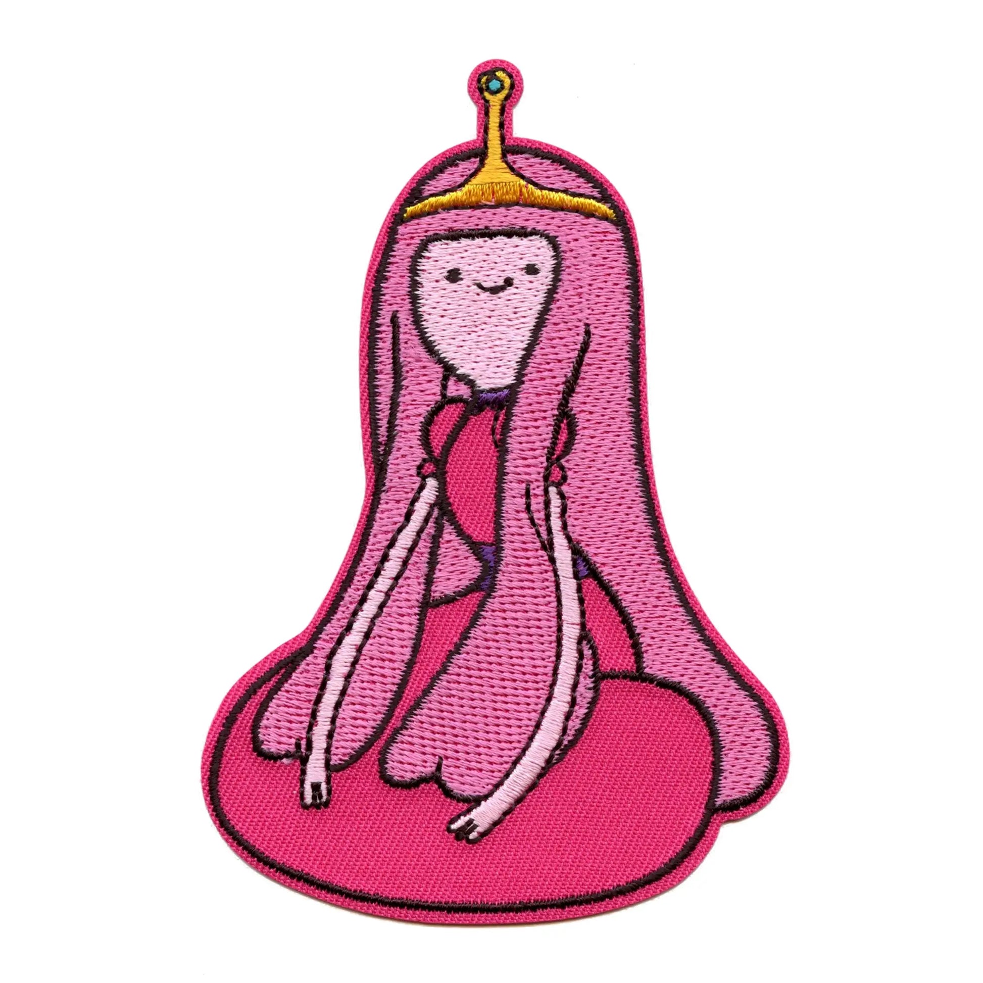 Adventure Time Princess Bubblegum Sitting Patch Cartoon Network Animation Embroidered Iron On