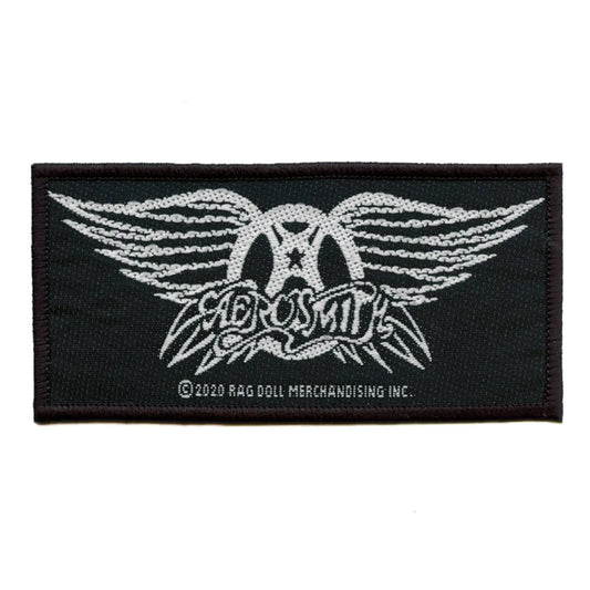 Aerosmith Classic Logo Patch Rock Band Wings Woven Iron On