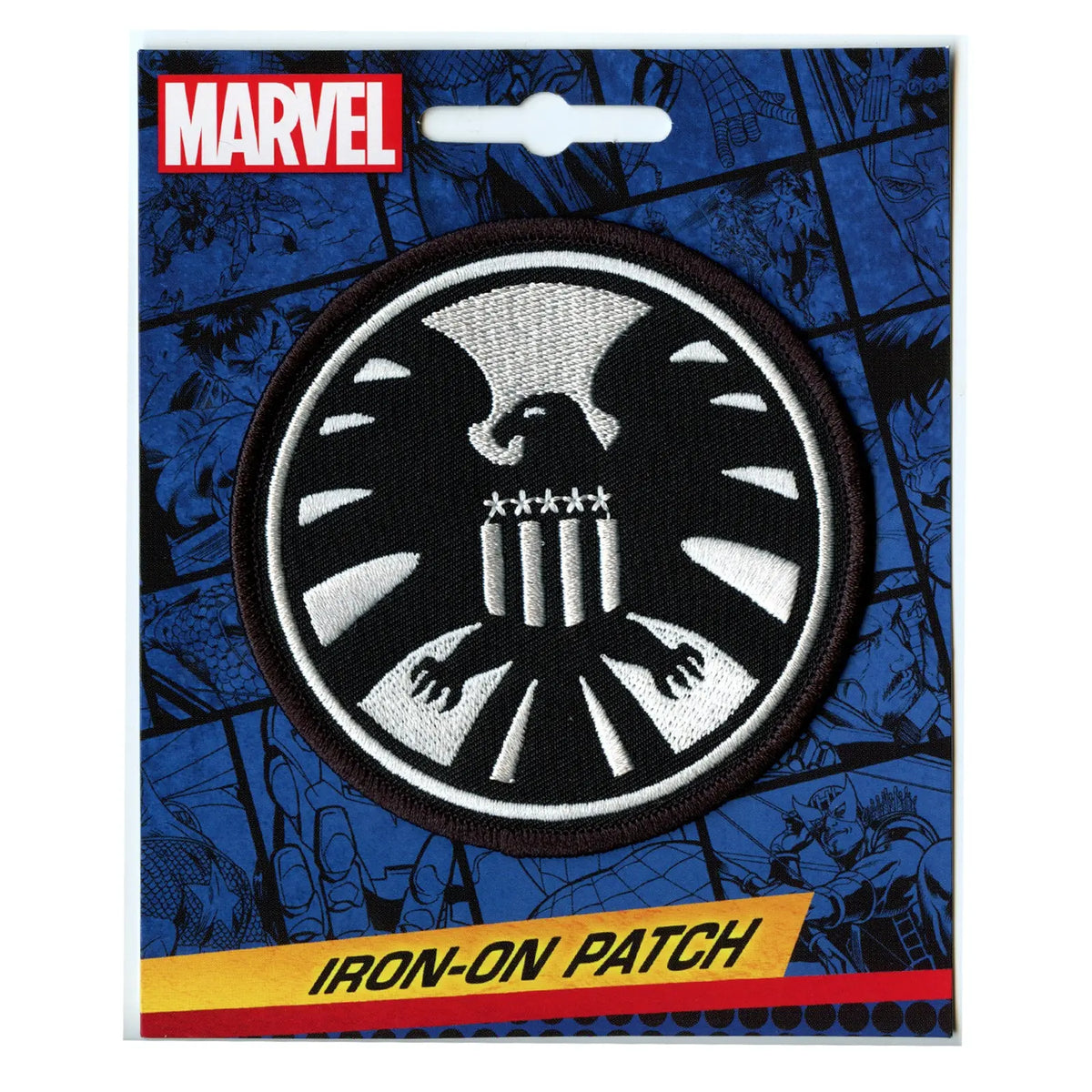 Marvel Shield Patch Marvel Comics Agents Of Shield Round Embroidered Iron On Patch – Patch ...