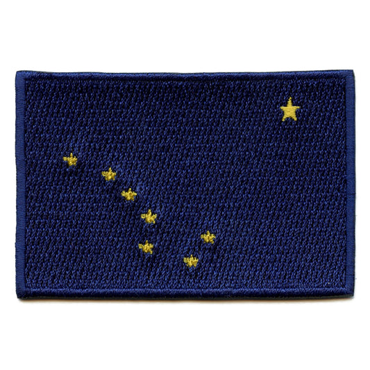 Alaska State Flag Patch Embroidered Iron On 