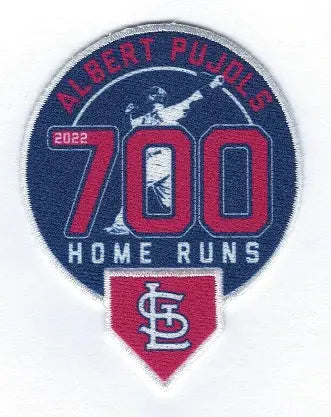 Albert Pujols 700th Home Runs Commemorative Patch St Louis Cardinals (2022)
