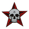 Alchemy Dead Mans Rest Patch Red Star Skull Woven Iron On