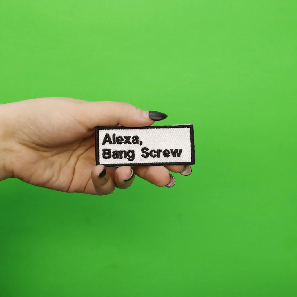 Alexa Bang Screw Embroidered Iron On Patch 
