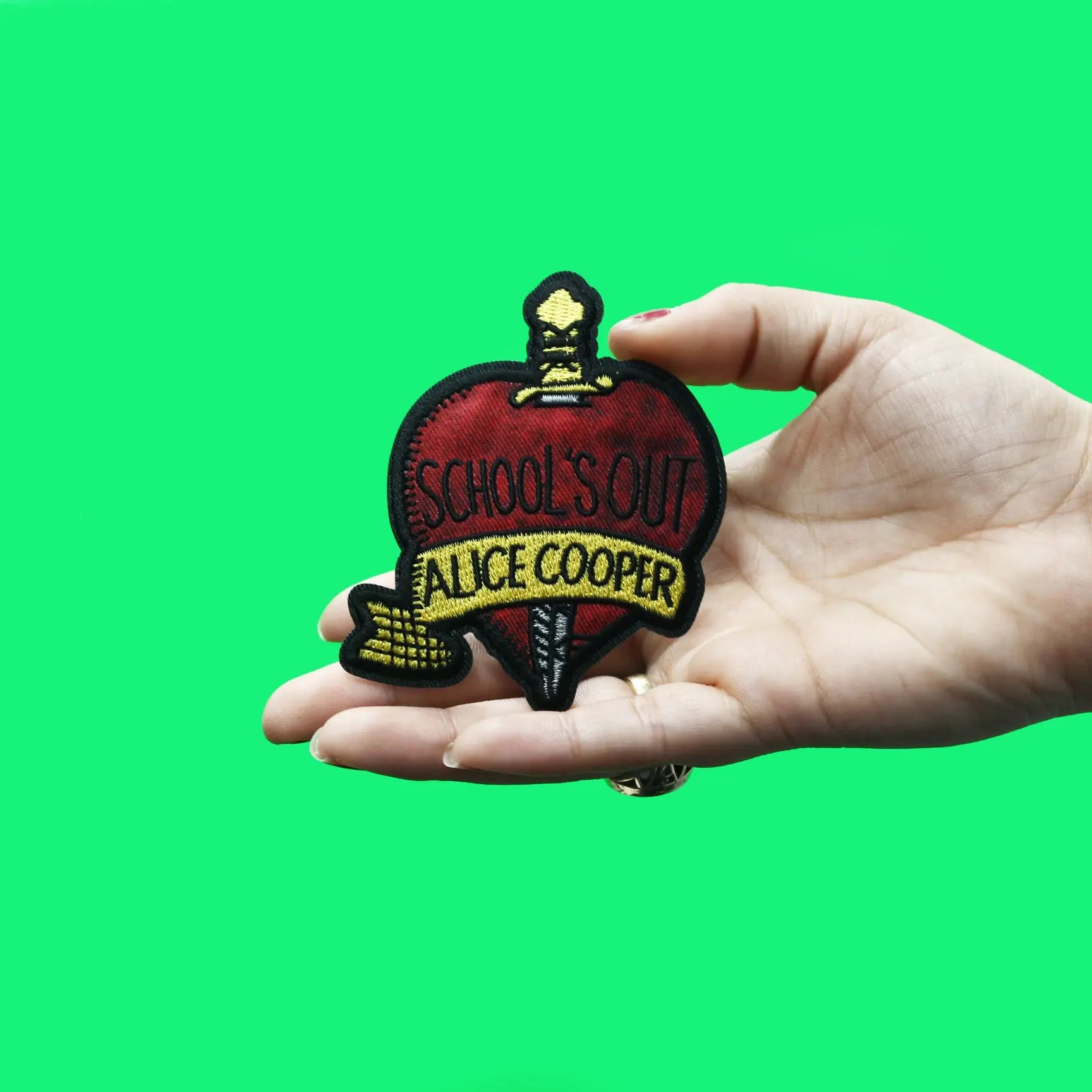 Alice Cooper School's Out Patch 1972 Album Art Embroidered Iron On