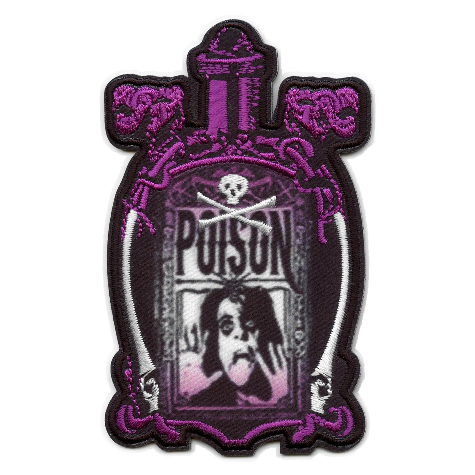Alice Cooper Patch Poison Bottle Embroidered Iron On 
