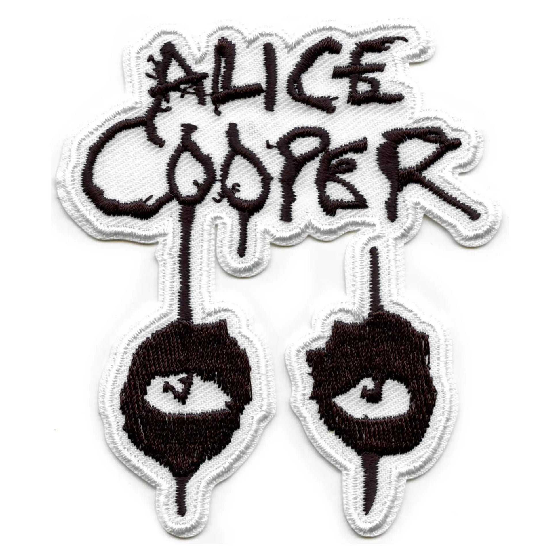 Alice Cooper Iconic Eyes Logo Patch Name Embroidered Iron On 