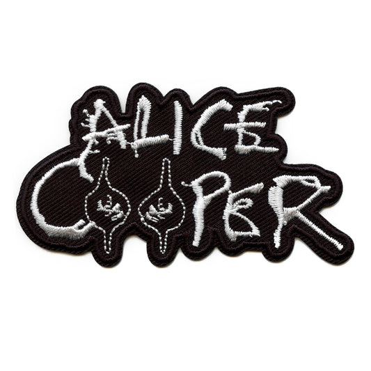 Alice Cooper Eyes Logo Patch Main Name Embroidered Iron On 