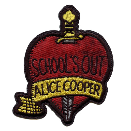 Alice Cooper School's Out Patch 1972 Album Art Embroidered Iron On 