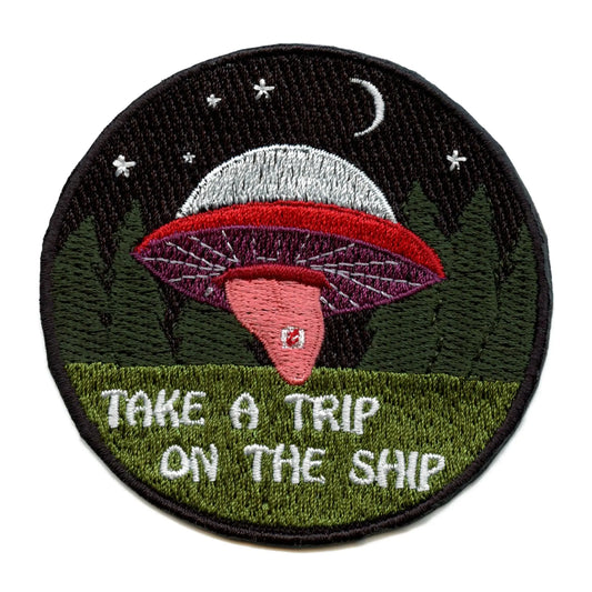 Alien Spaceship On Acid Patch Psychedelics EXCLUSIVE Embroidered Iron On 