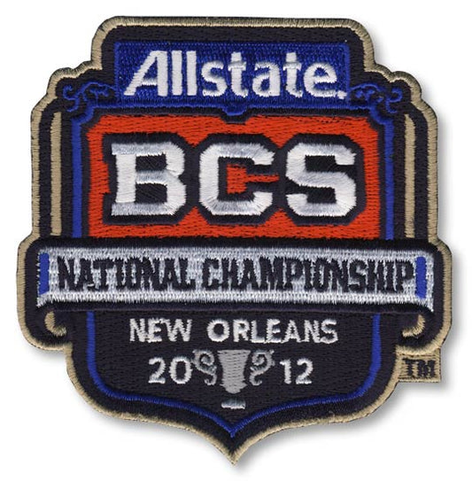 2012 Allstate BCS National Championship Game Patch (LSU vs. Alabama) 