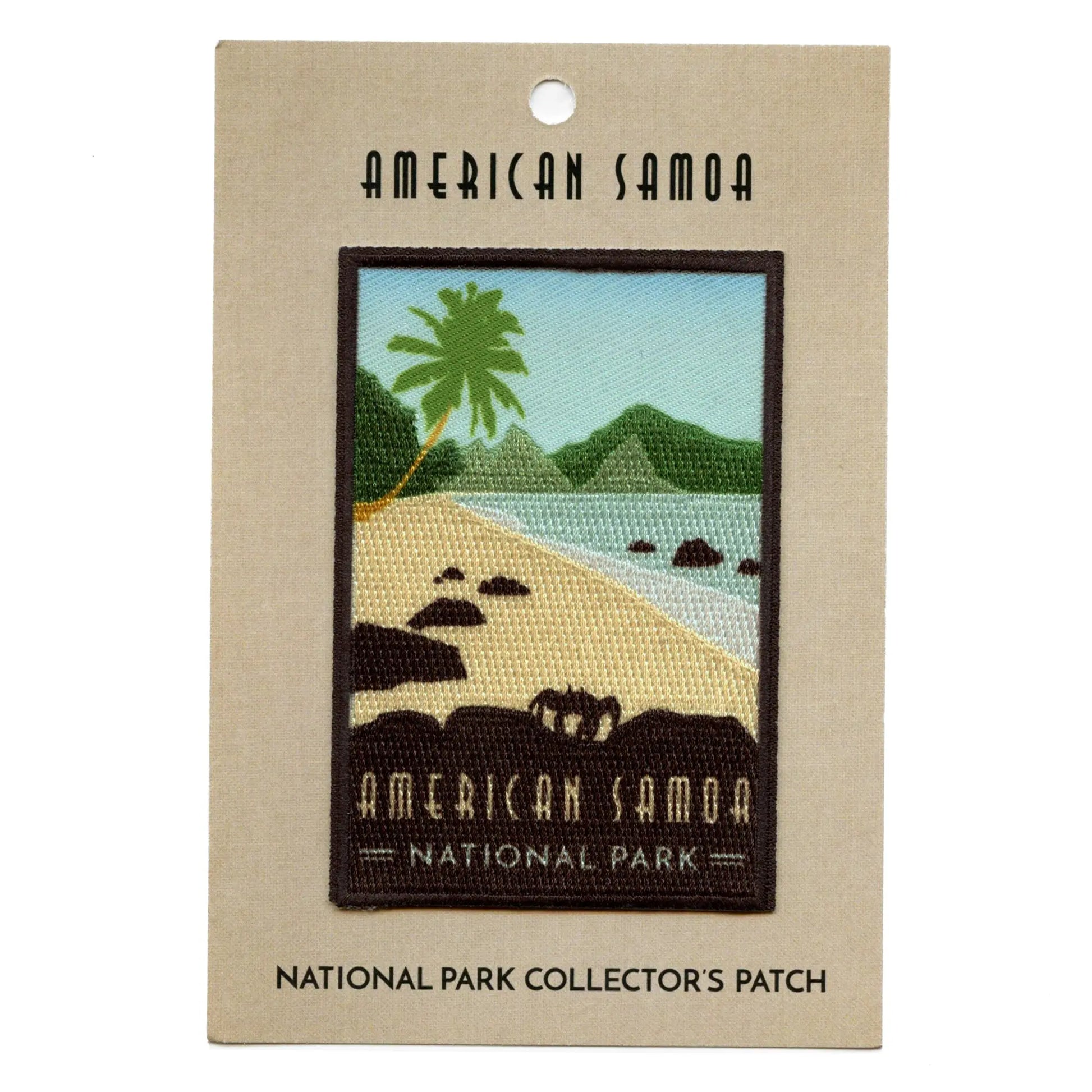American Samoa National Park Patch Island Travel Ocean Sublimated Embroidery Iron On