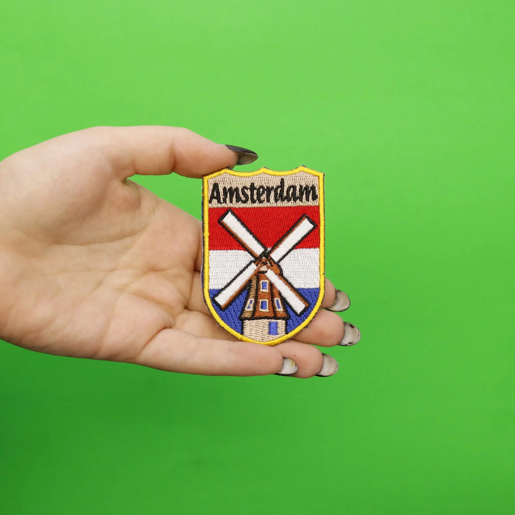 Amsterdam Netherlands Shield Embroidered Iron On Patch