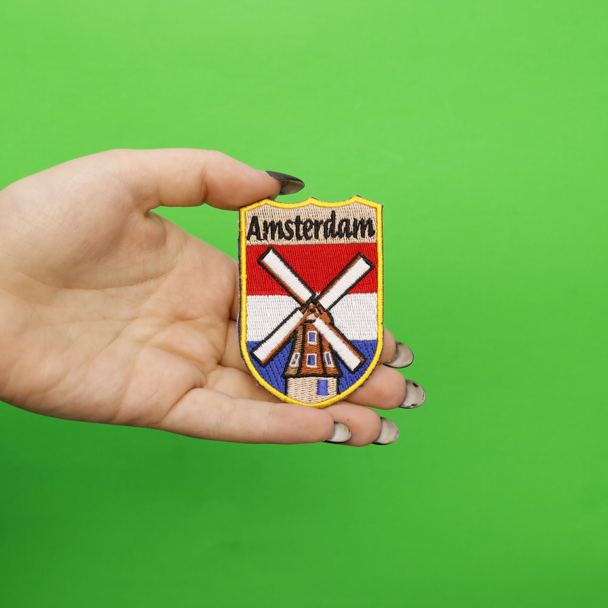 Amsterdam Netherlands Shield Embroidered Iron On Patch 