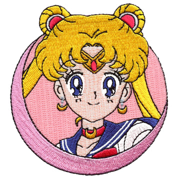 Sailor Moon Usagi Smiling Patch Magic Girl Scout Embroidered Iron On