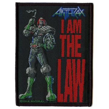 2014 Anthrax I Am The Law Woven Sew On Patch 