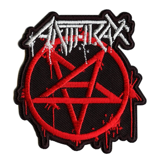 Anthrax Patch Masters Logo Embroidered Iron On 