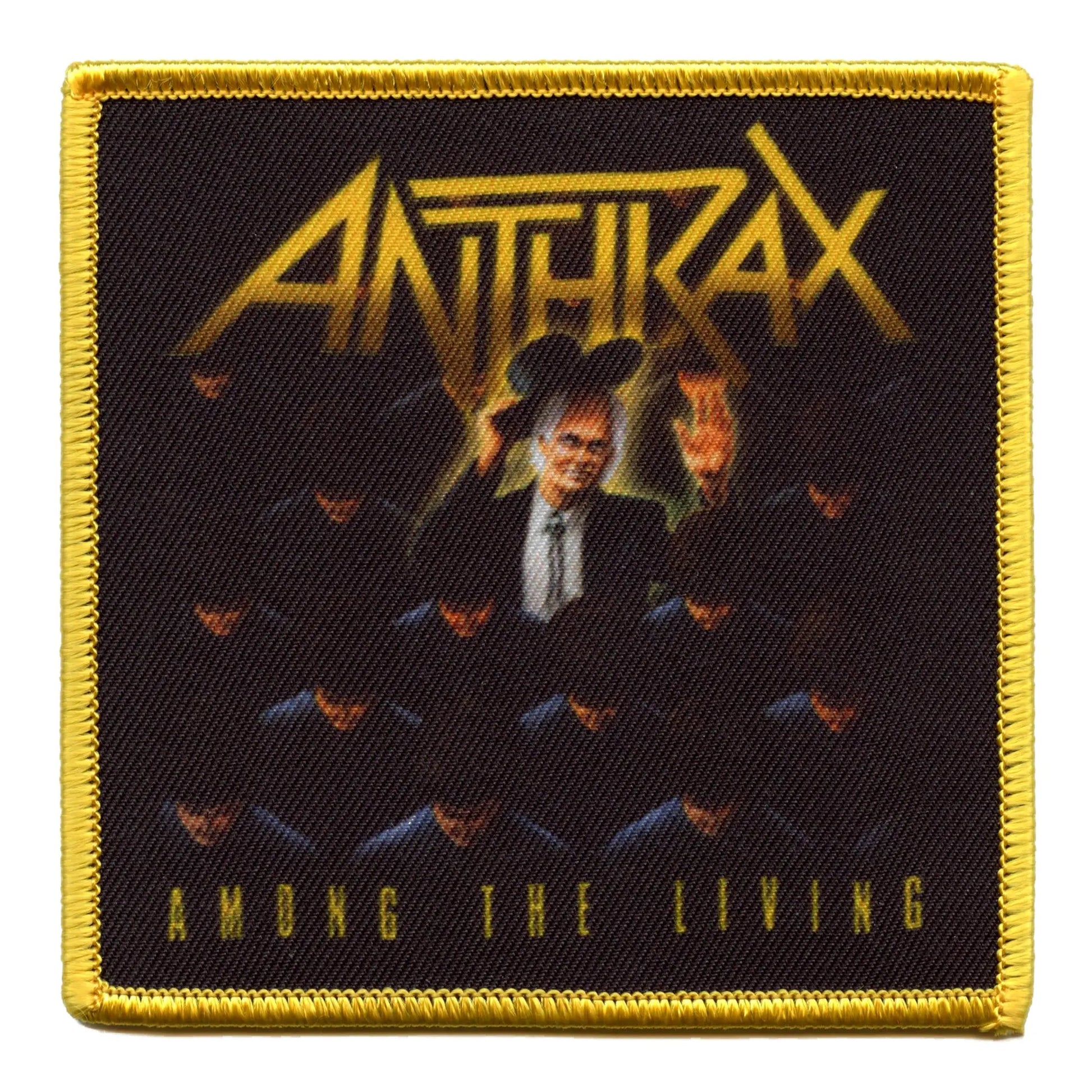 Anthrax Among The Living Patch 1987 Album Cover Embroidered Iron On 
