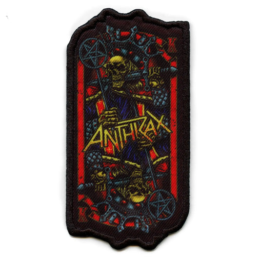 Anthrax Evil King Patch Skull Rock Band Sublimated Iron On