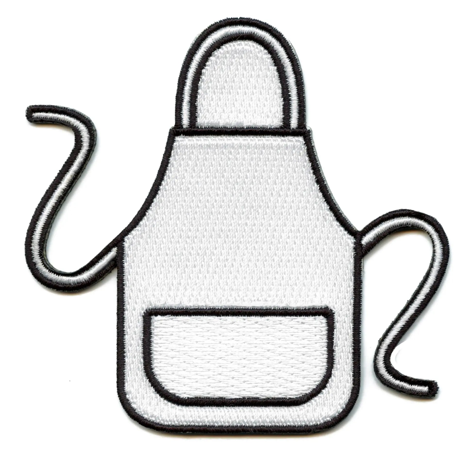 Apron Emoji Embroidered Iron On Patch 
