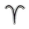 Aries Astrological Zodiac Symbol Patch Horoscope Ram Sign Embroidered Iron On 