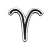 Aries Astrological Zodiac Symbol Patch Horoscope Ram Sign Embroidered Iron On 