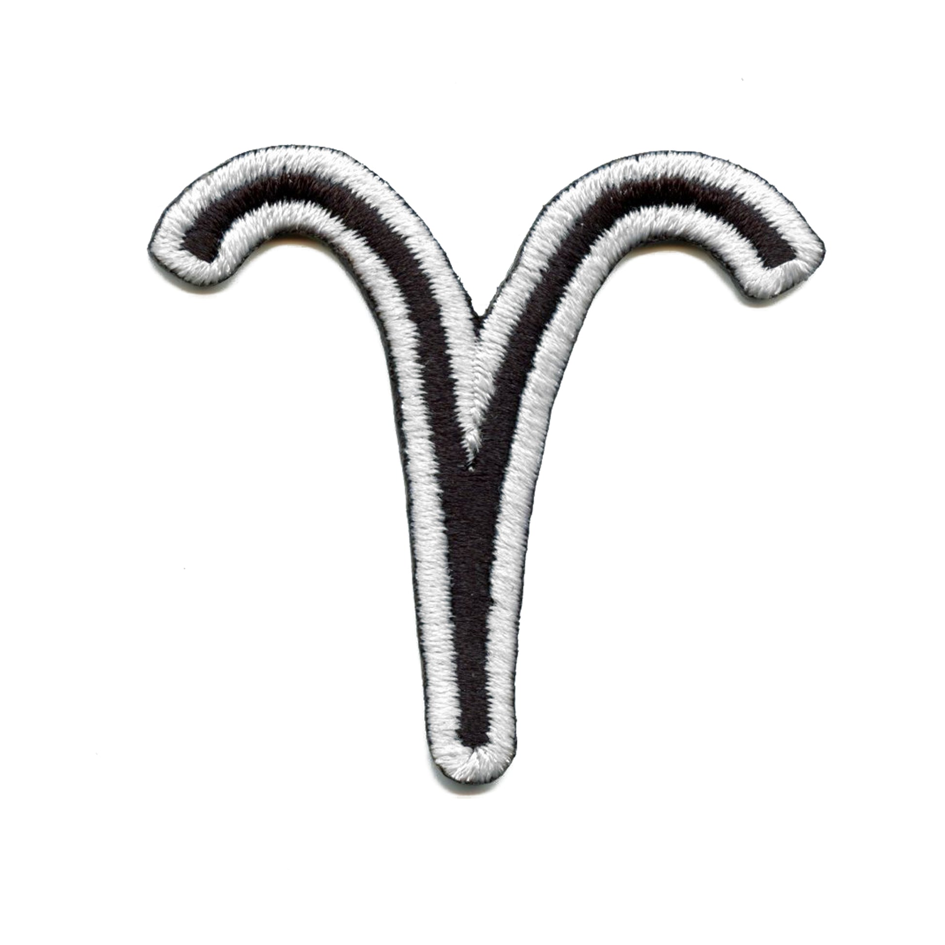 Aries Astrological Zodiac Symbol Patch Horoscope Ram Sign Embroidered Iron On 