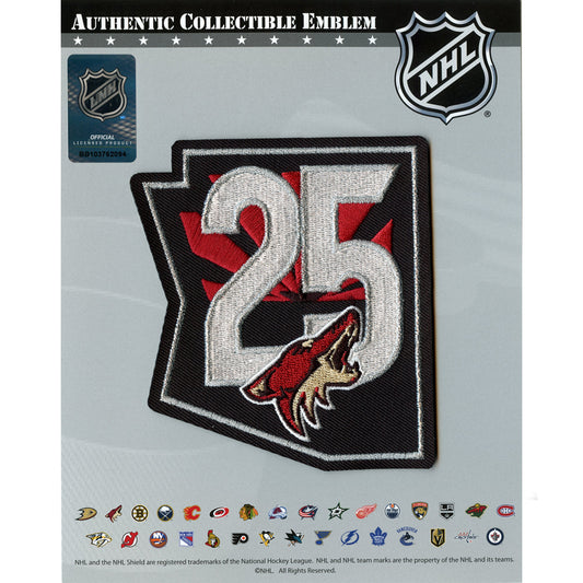 2021 Official Arizona Coyotes 25th Anniversary Jersey Patch 
