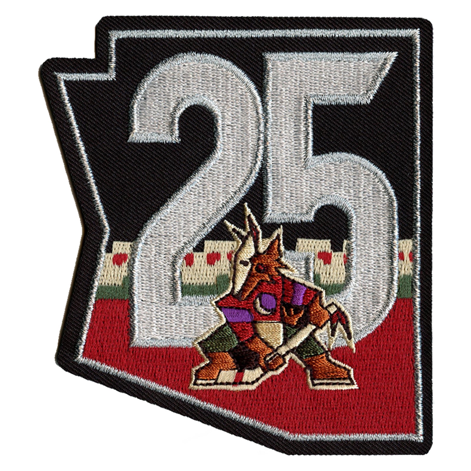 2021 Official Arizona Coyotes 25th Anniversary Jersey Patch Alternate 