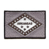 Arkansas State Flag Grayscale Embroidered Iron On Patch 