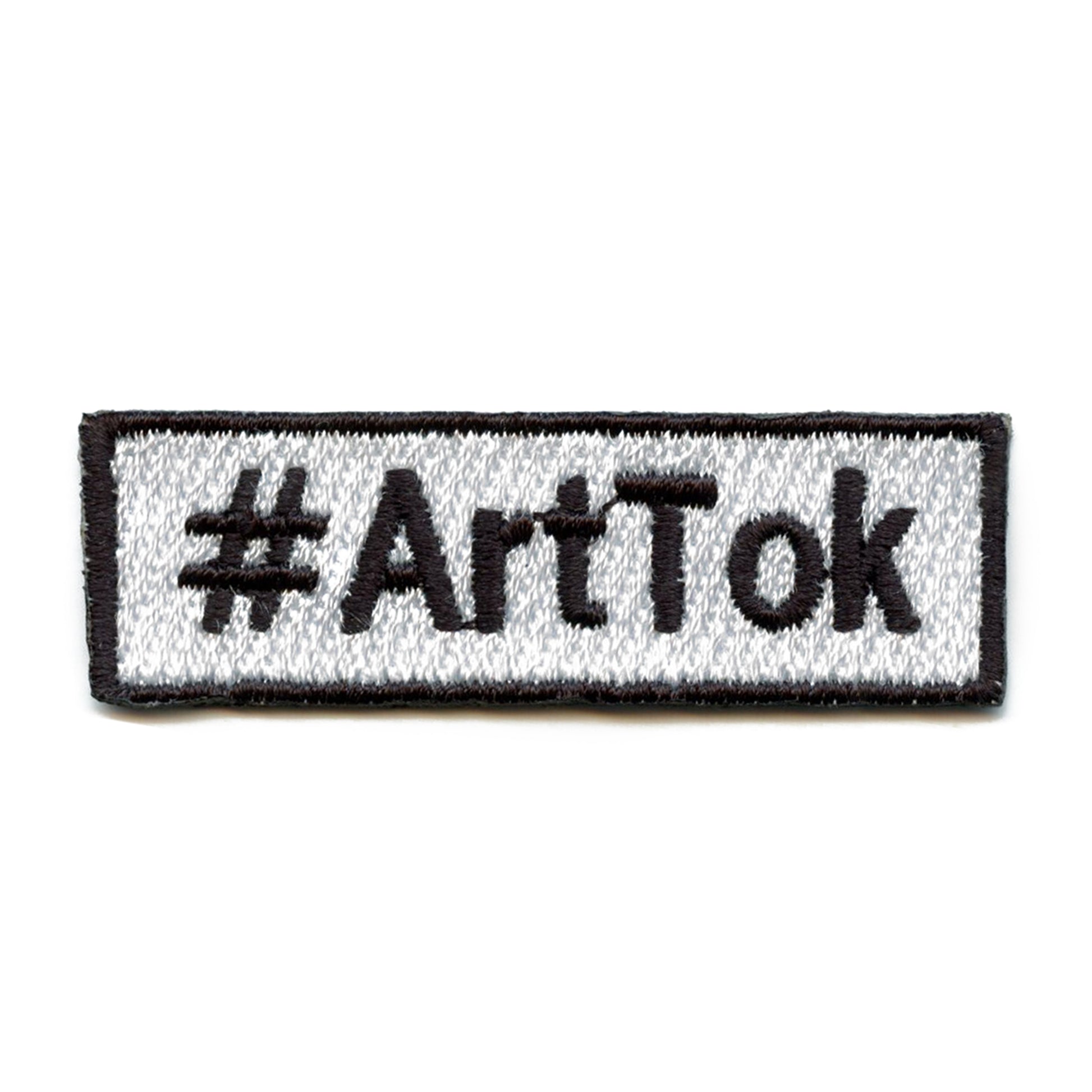 #ArtTok Patch Popular Hashtag Embroidered Iron On 