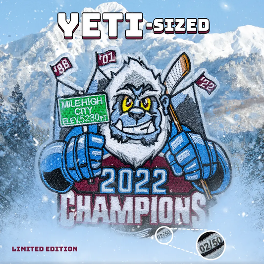 Official 2022 Stanley Cup Finals Patch + Colorado Avalanche Champions Patch  - Hockey Jersey Patch - Iron On