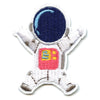 Small Pink Astronaut Jumping Embroidered Iron On Patch