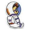 Small Astronaut Kid Sitting Embroidered Iron On Patch