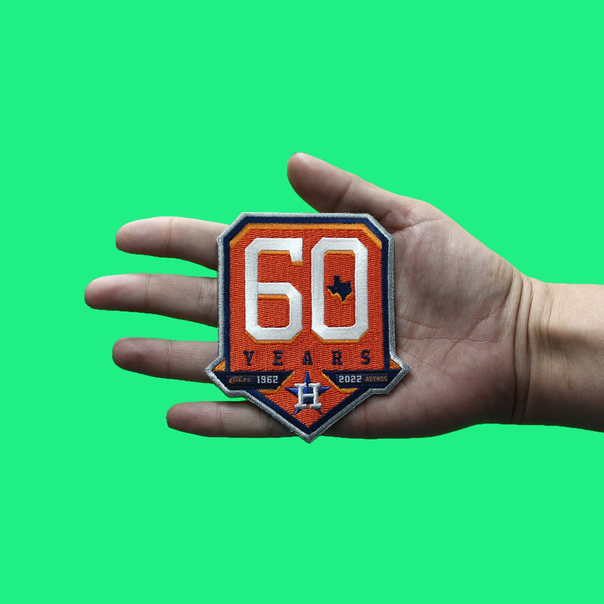 2022 Houston Astros 60th Anniversary Jersey Sleeve Patch 