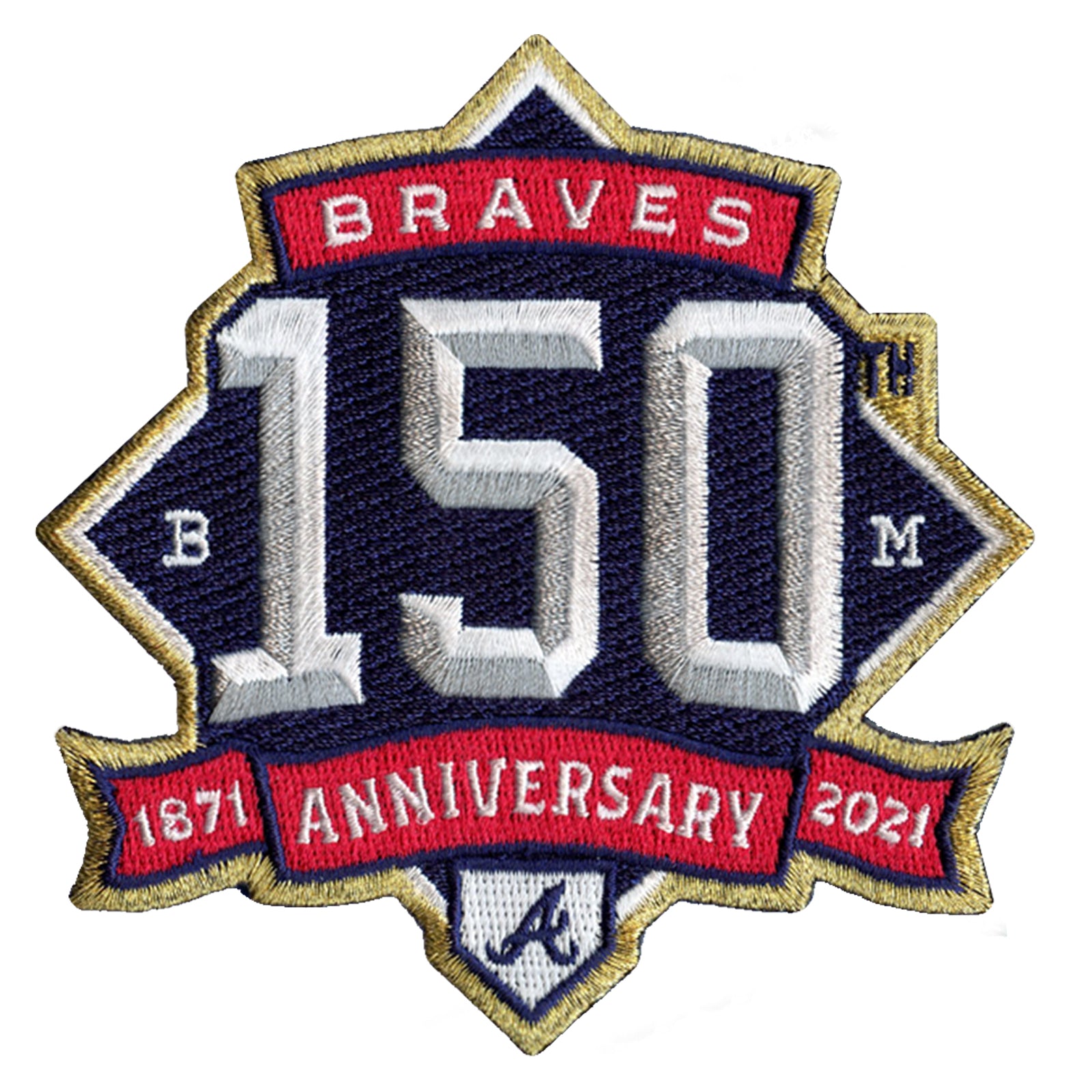 The atlanta braves baseball team 150th anniversary 1871 2021 thank