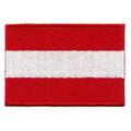 Austria Country Flag Patch Central Europe Embroidered Iron On 