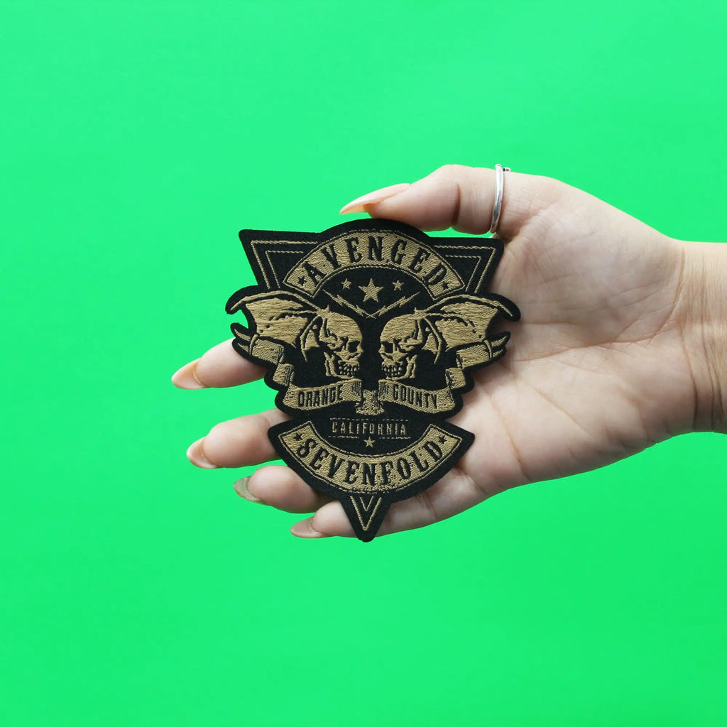 Avenged Sevenfold Orange County Die Cut Woven Sew On Patch