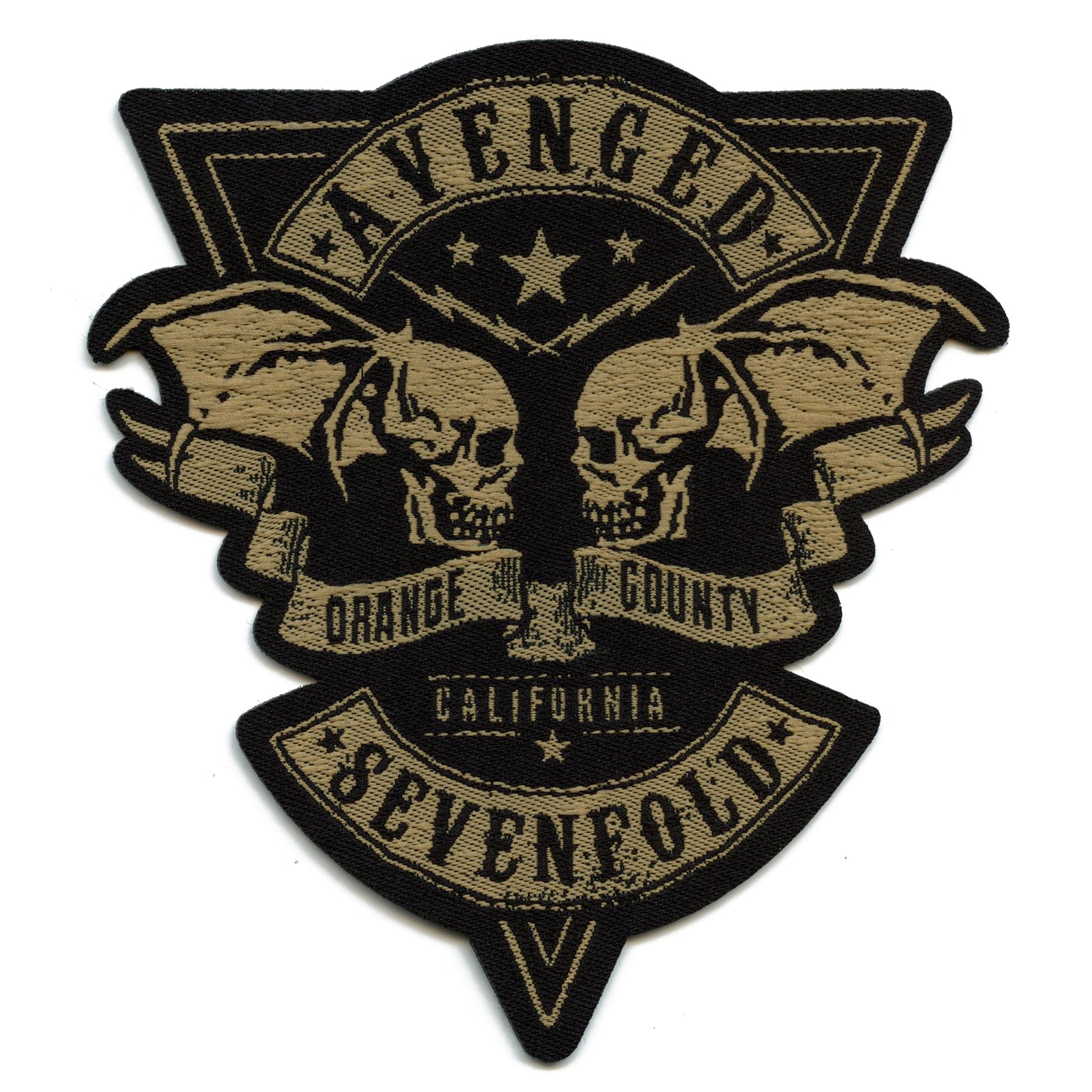 Avenged Sevenfold Orange County Die Cut Woven Sew On Patch 