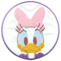 Disney Daisy Duck In Lavender Circle Embroidered Applique Iron On Patch 