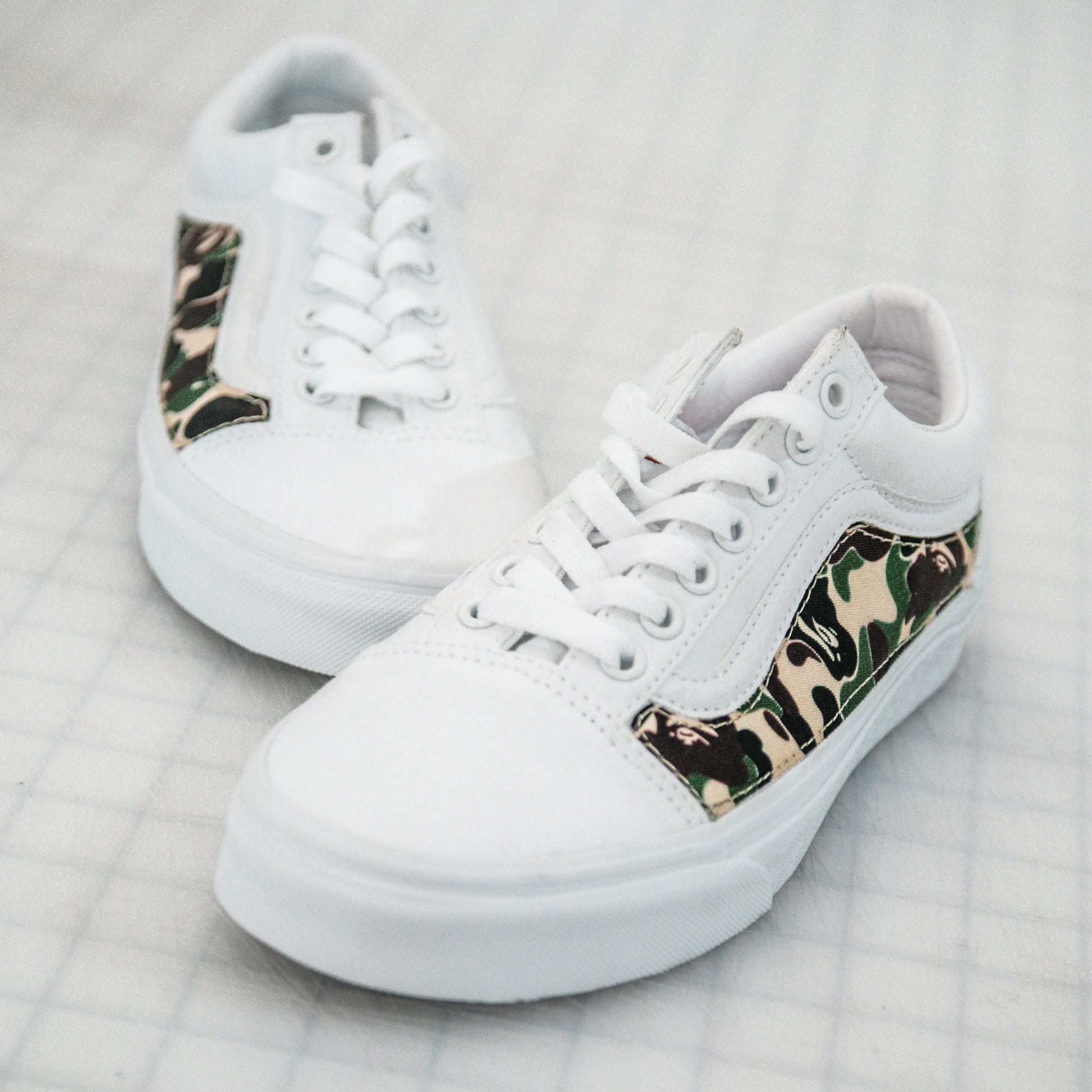 Vans bape white Clearance