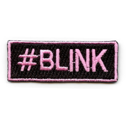#BLINK Patch KPOP Fan Hashtag Embroidered Iron On 