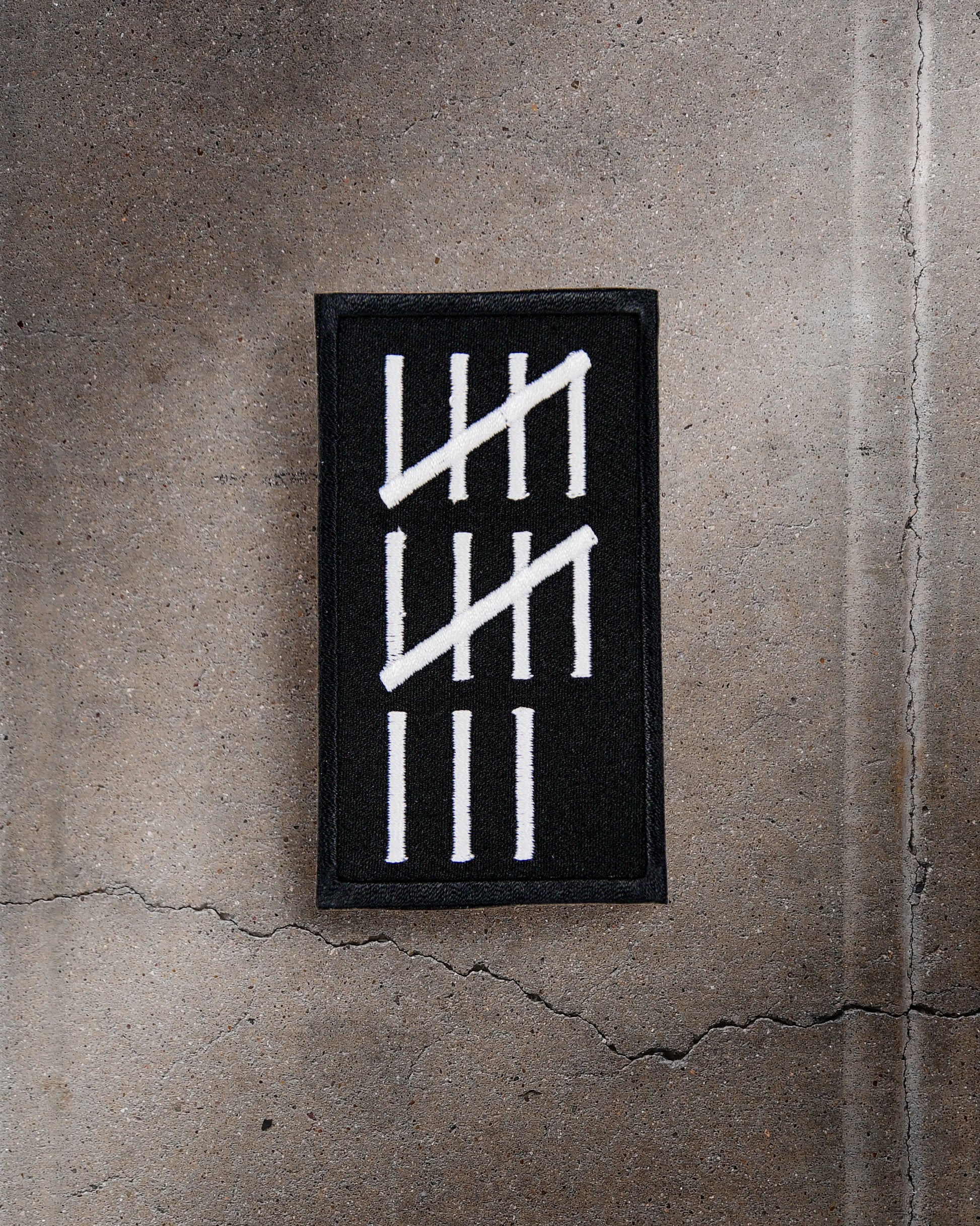 The 13th Amendment - Tally Marks Embroidered Iron On Patch 