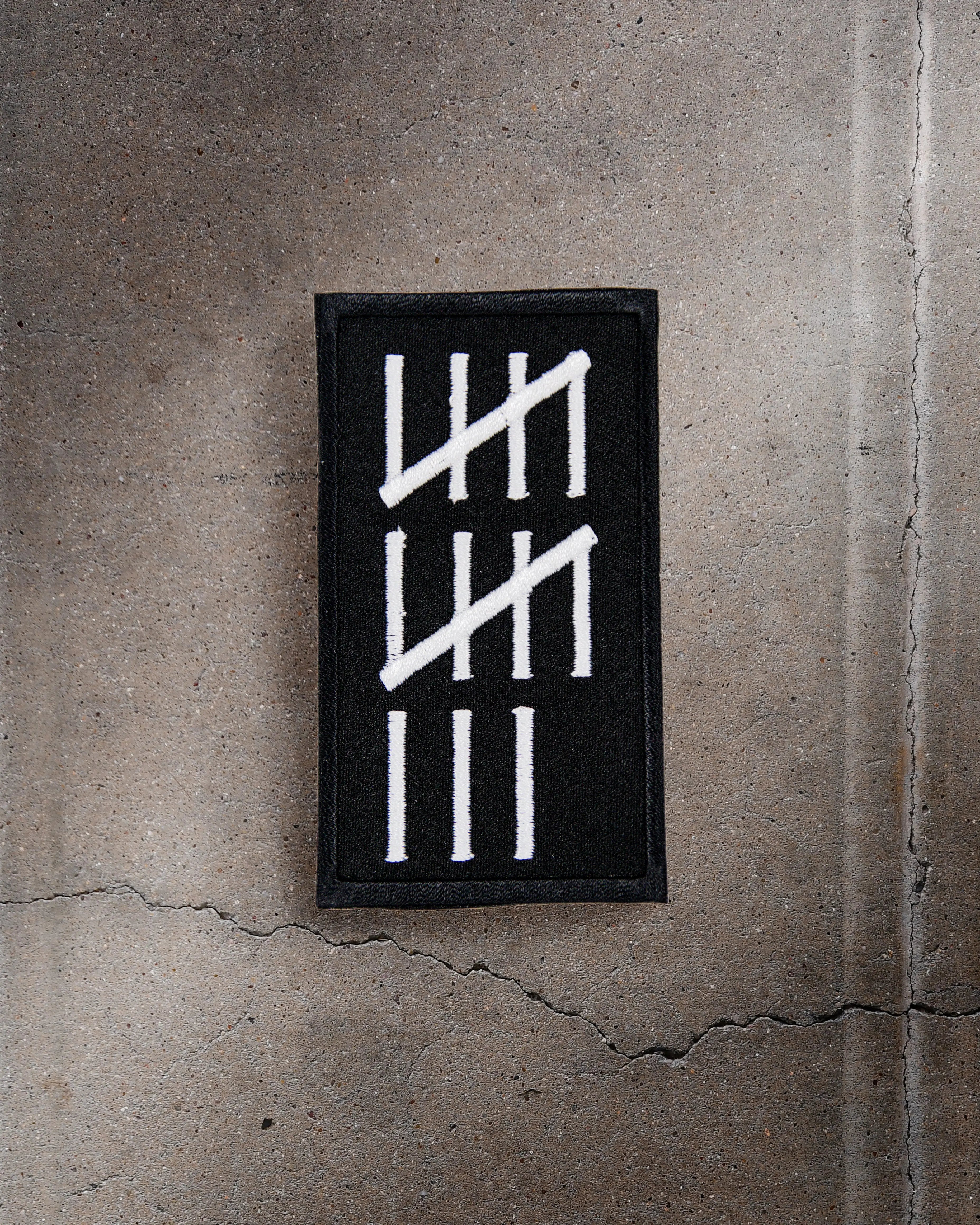 The 13th Amendment - Tally Marks Embroidered Iron On Patch 