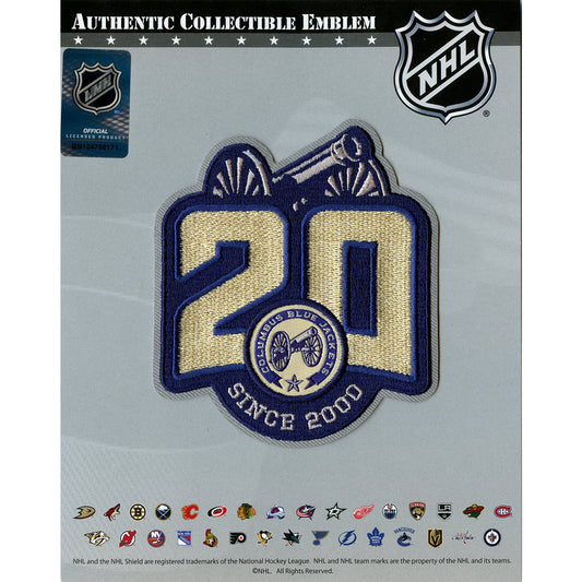 CCM Columbus Blue Jackets Hockey Jersey Boys L/XL NHL Stinger patches