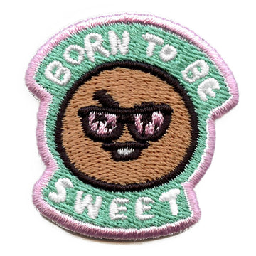 Line Friends BT21 Shooky Patch Born To Be Sweet Embroidered Iron On 